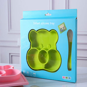 Bear Baby Suction Mat with Spoon